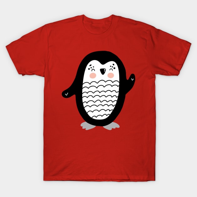 Lucky Penguin T-Shirt by VintageHeroes